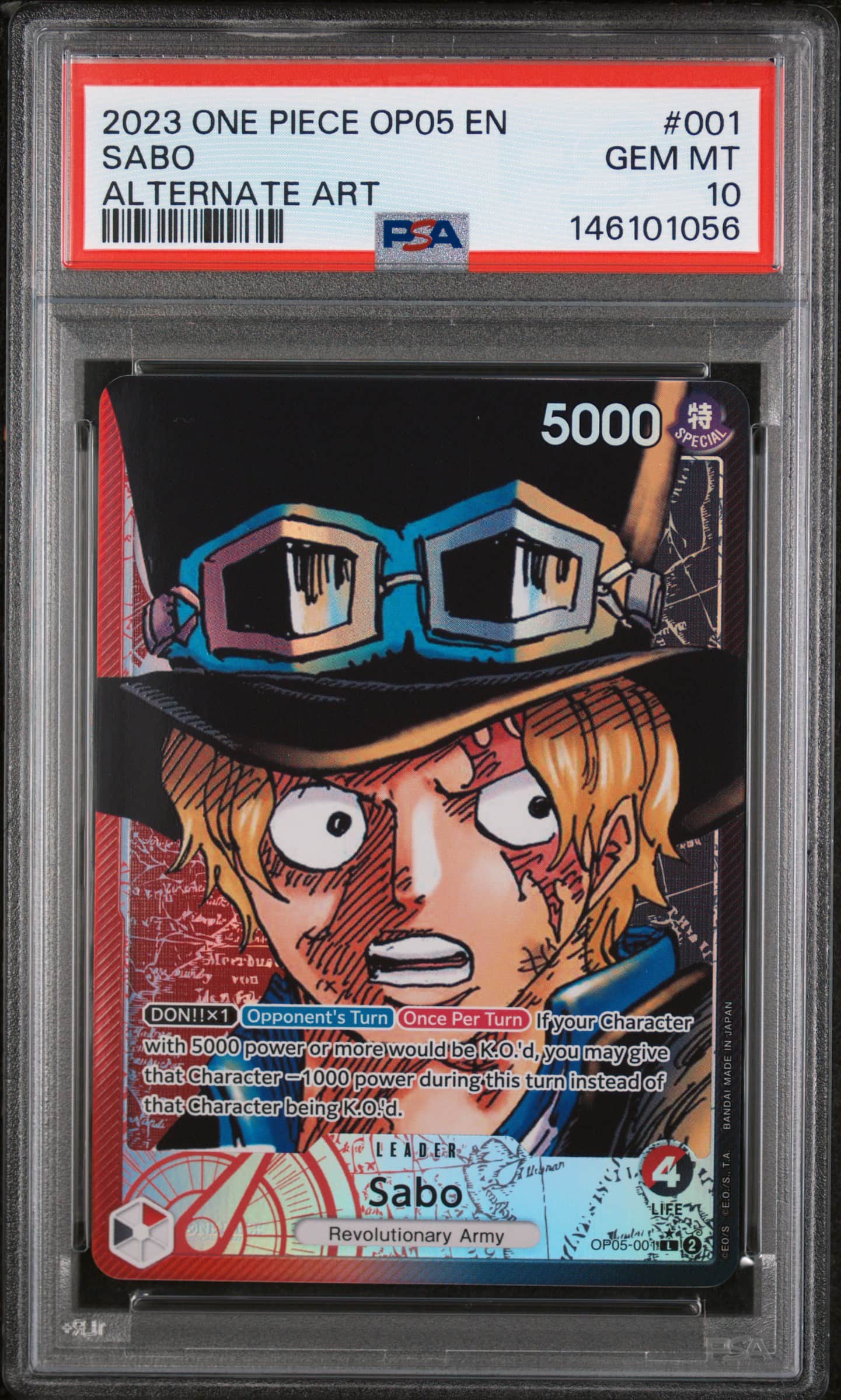 2023 #001 Sabo PSA 10 One Piece